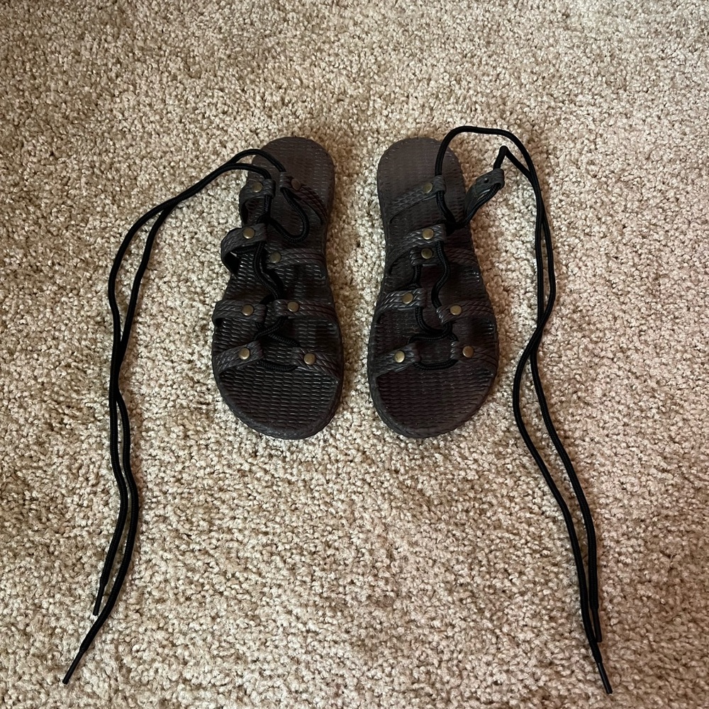 Like new - DXNY - Gladiator Sandals - brown